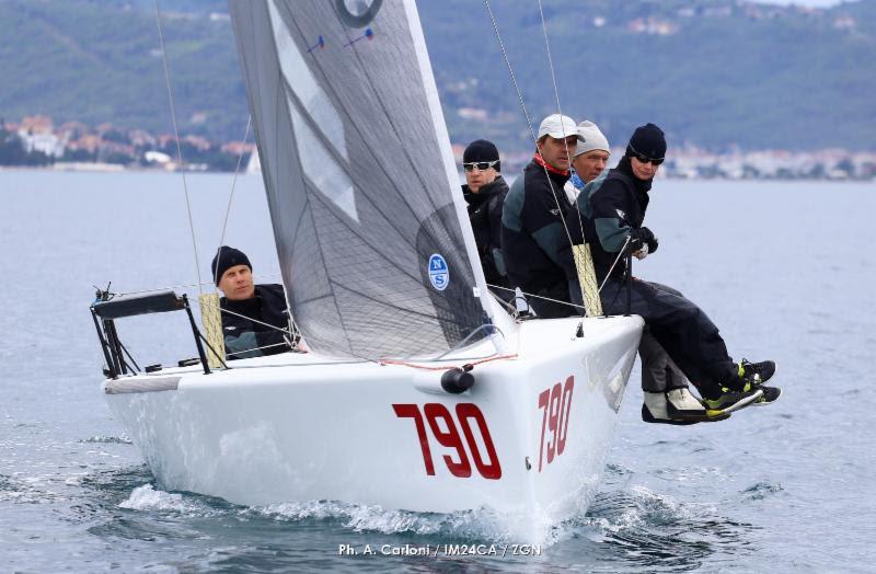 Estonian Lenny Scores Its First Victory in the European Series in Portoroz photo copyright Andrea Carloni / IM24CA / ZGN taken at Yacht Club Marina Portorož and featuring the Melges 24 class
