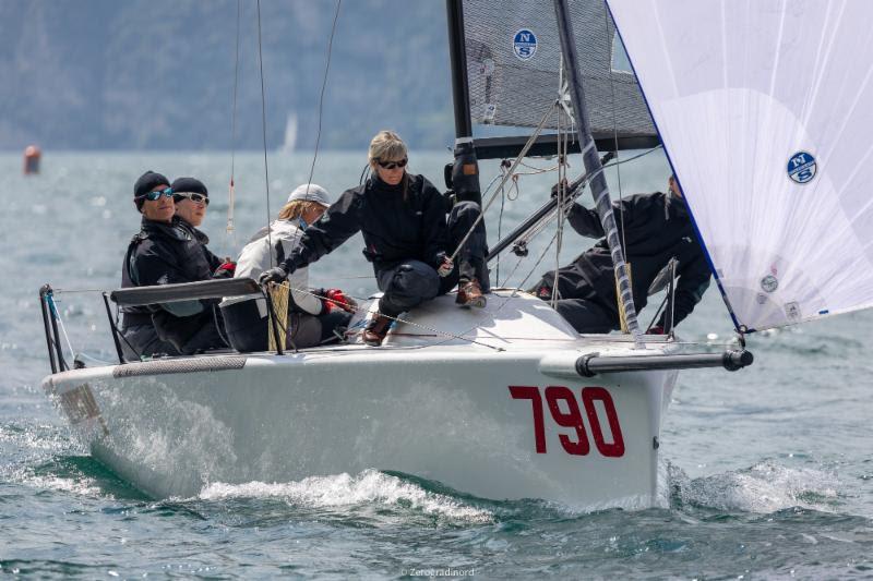 Tõniste brothers' Lenny EST790 completes the provisional Corinthian podium - 2019 Melges 24 European Sailing Series photo copyright IM24CA / Zerogradinord taken at Fraglia Vela Malcesine and featuring the Melges 24 class