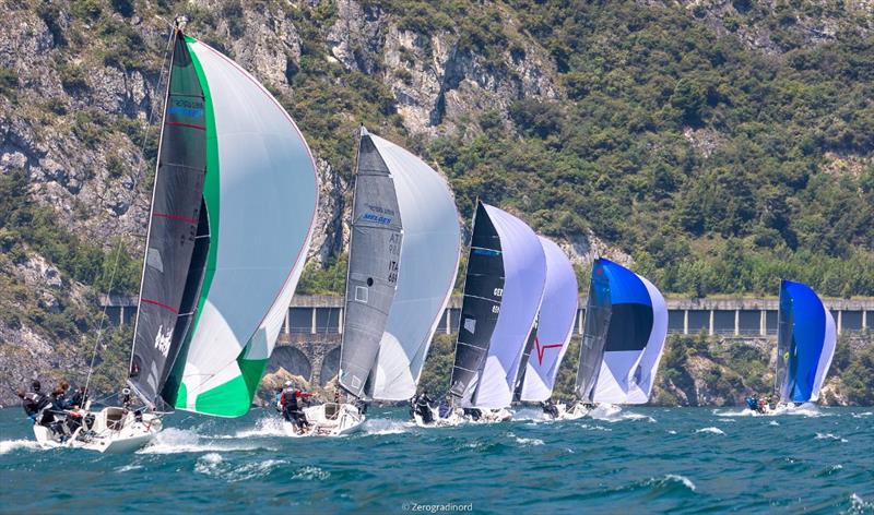 Awesome conditions for sailing on Lake Garda during two days of the event. - Melges 24 European Sailing Series at Riva del Garda, Italy - photo © Mauro Melandri / Zerogradinord