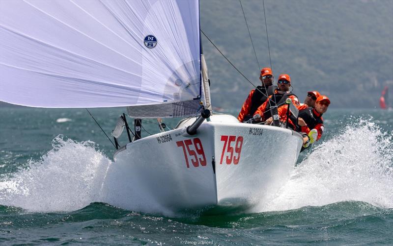 Awesome conditions for sailing on Lake Garda during two days of the event. - Melges 24 European Sailing Series at Riva del Garda, Italy - photo © Mauro Melandri / Zerogradinord