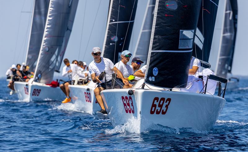 Melges 24 European Sailing Series - Day 1 photo copyright Zerogradinord / IM24CA taken at Club Nautico Scarlino and featuring the Melges 24 class