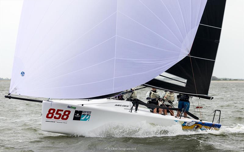 Travis Weisleder's Lucky Dog/Gill Race Team is holding second position in the 2019 U.S. National Ranking Series photo copyright Zerogradinord / IM24CA taken at Grand Traverse Yacht Club and featuring the Melges 24 class