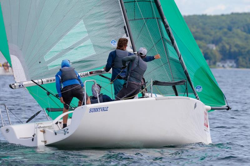 Fraser McMillan's Sunnyvale leads the Corinthian Division after two days of racing - 2019 Melges 24 North American Championship photo copyright Bill Crawford - Harbor Pictures Company taken at Grand Traverse Yacht Club and featuring the Melges 24 class