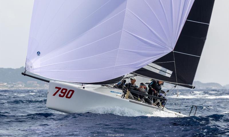 Tõnu Tõniste's Lenny EST790  (6-9-5 today) occupies the provisional second place on the Corinthian podium - 2019 Melges 24 Pre-Worlds photo copyright IM24CA/Zerogradinord taken at  and featuring the Melges 24 class