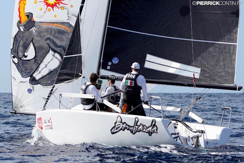 Melges 24 Worlds 2019 third - Bombarda ITA860 of Andrea Pozzi with Matteo Ivaldi, Stefani Ciampalini, Nicholas dal Ferro and Carlo Zermini photo copyright Pierrick Contin / IM24CA taken at Lega Navale Italiana and featuring the Melges 24 class