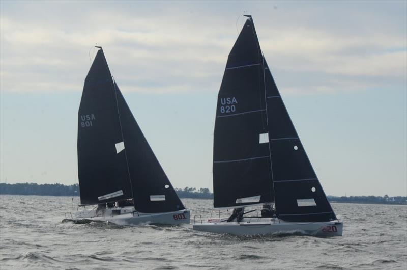 On-the-water practice for Bushwhacker Cup photo copyright PYC Bushwhacker Cup taken at Pensacola Yacht Club and featuring the Melges 24 class