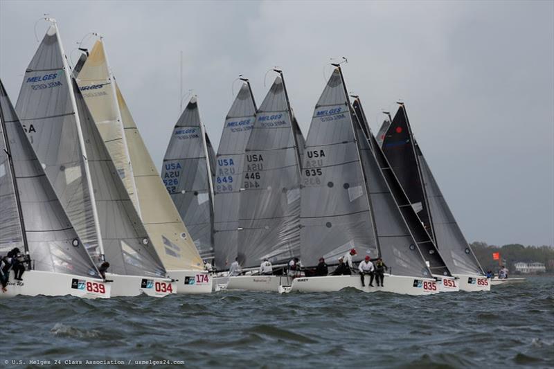 Melges 24 fleet at the 2019 Sperry Charleston Race Week - photo © U.S. Melges 24 Class Association