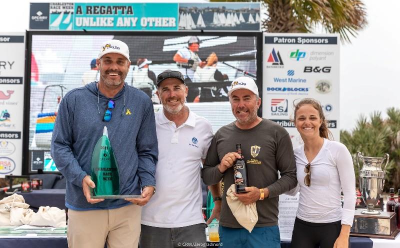 John Bowden (second from left) aboard of Travis Weisleder's Lucky Dog / Gill Race Team USA858 - the winner of 2019 Sperry Charleston Race Week - photo © CRW / Zerogradinord