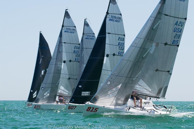 Adelaide has provided some great conditions on the opening day of racing - 2020 Australian Melges 24 Nationals - photo © Ally Graham