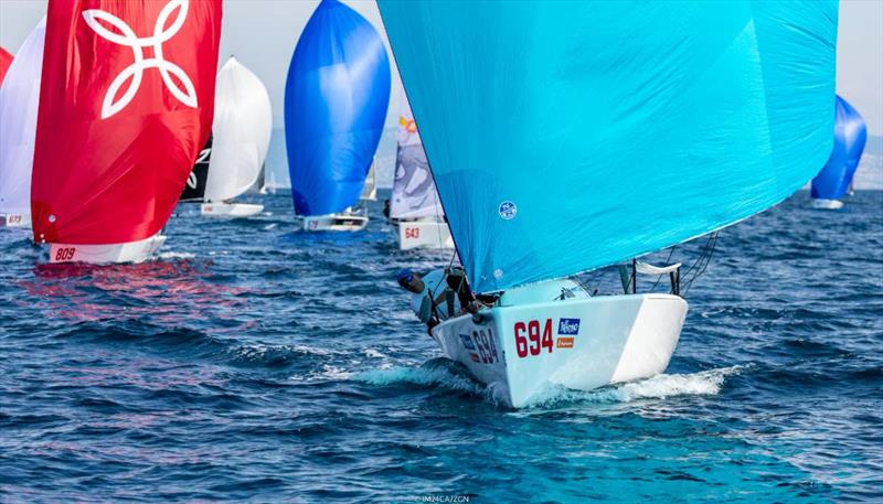 Miles Quinton's Gill Race Team GBR694 with Geoff Carveth at the helm is ranked third at the 2020 Melges 24 European Sailing Series Event #3 in Portoroz, Slovenia after Day One photo copyright Zerogradinord / IM24C taken at Yacht Club Marina Portorož and featuring the Melges 24 class