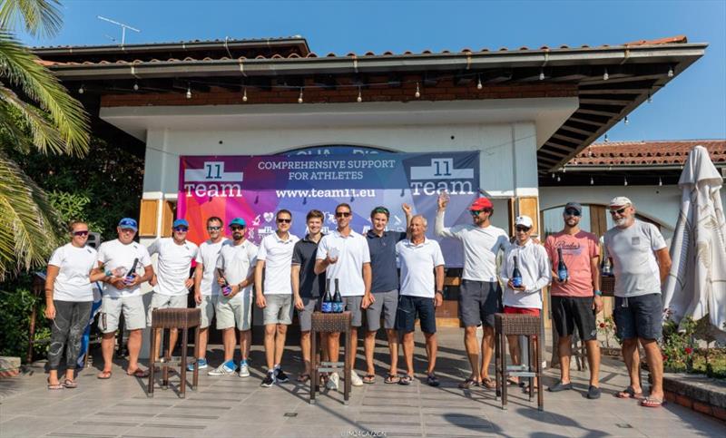 Corinthian podium at the 2020 Melges 24 European Sailing Series Event #3 in Portoroz, Slovenia - photo © Zerogradinord / IM24CA 