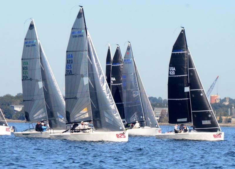 Bora Gulari [USA820] with his crew of Kyle Navin, Norman Berge, Ian Liberty and American Magic's CEO/Skipper Terry Hutchinson stood second with a 4-5-1-2-2 record and 14 points. - photo © Talbot Wilson 