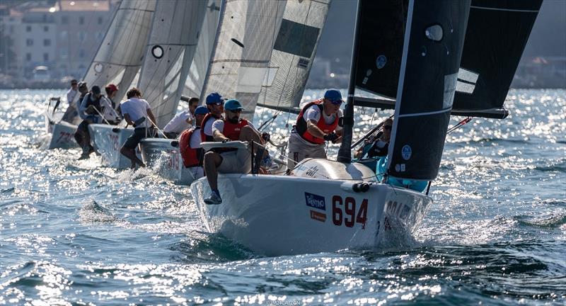 Miles Quinton's Gill Race Team GBR694 with Geoff Carveth steering is on the second position in the current ranking results of the Melges 24 European Sailing Series 2020 both in overall and Corinthian ranking - photo © Zerogradinord / IM24CA