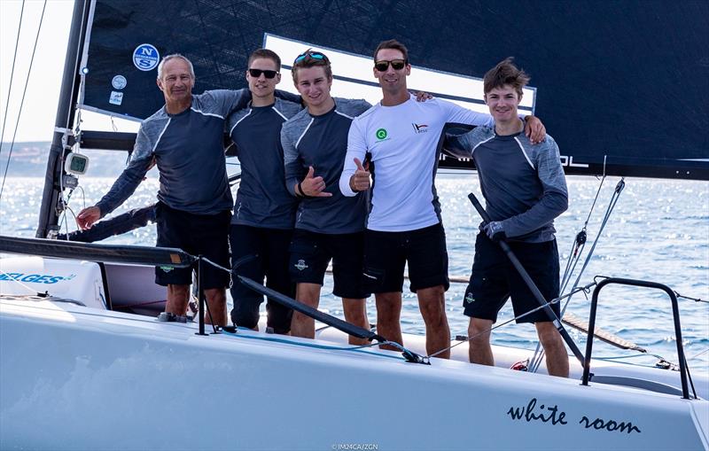 White Room GER677 of Michael Tarabochia with Luis Tarabochia - current leader of the 2020 Melges 24 European Sailing Series both in overall and Corinthian ranking - photo © Zerogradinord / IM24CA