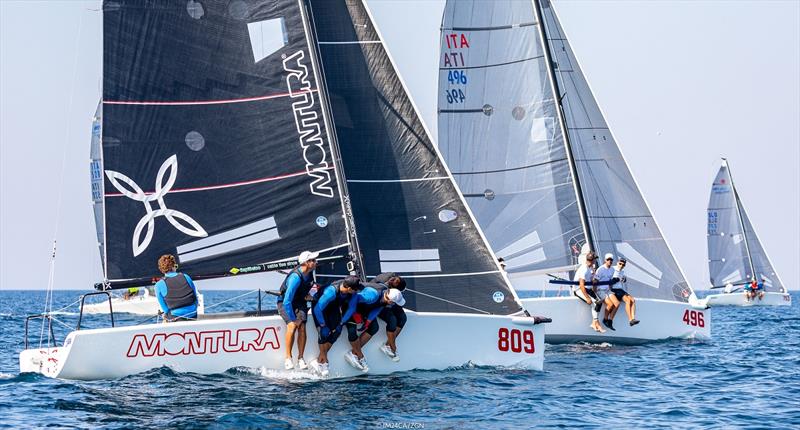 Arkanoe by Montura ITA809 of Sergio Caramel is completing the preliminary podium of the 2020 Melges 24 European Sailing Series - photo © Zerogradinord / IM24CA