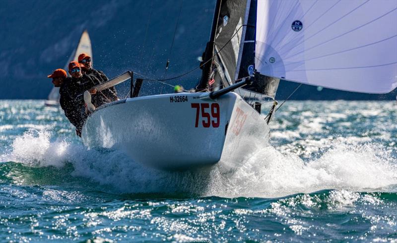 Seven-Five-Nine HUN759 of Akos Csolto - Melges 24 European Sailing Series 2021 - Malcesine, Italy  photo copyright IM24CA / Zerogradinord taken at Fraglia Vela Malcesine and featuring the Melges 24 class