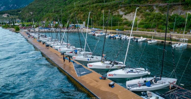 Melges 24 European Sailing Series 2021 - Event 1 - Fraglia Vela Malcesine, Italy photo copyright Zerogradinord taken at Fraglia Vela Malcesine and featuring the Melges 24 class