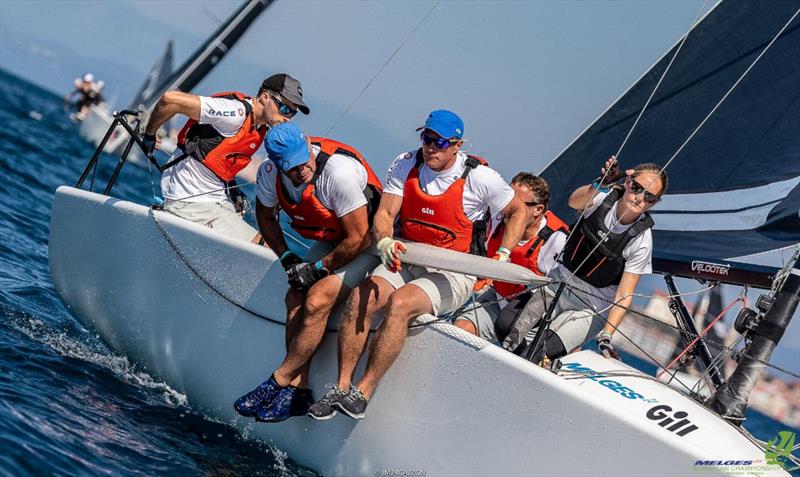 Gill Race Team GBR694 of Miles Quinton with James Peters helming on Day Three in Portoroz at the Melges 24 European Championship 2021 photo copyright IM24CA / ZGN taken at Yacht Club Marina Portorož and featuring the Melges 24 class