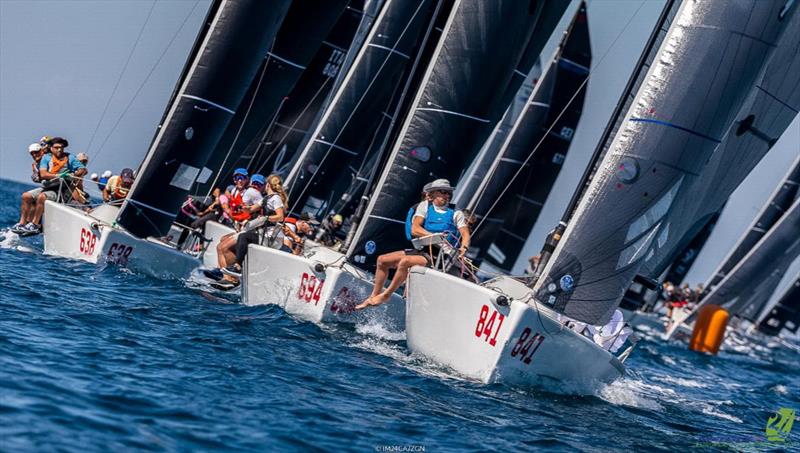 Team War Canoe USA841 of Michael Goldfarb takes another bullet on Day Three at the Melges 24 European Championship 2021 in Portoroz, Slovenia photo copyright IM24CA / ZGN taken at Yacht Club Marina Portorož and featuring the Melges 24 class