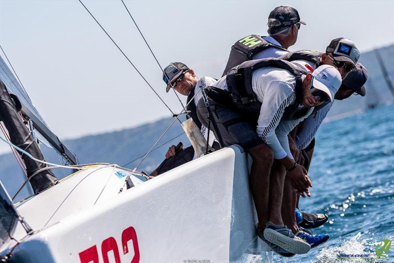 Altea ITA722 of Andrea Racchelli maintains lead after Day Four at the Melges 24 European Championship 2021 in Portoroz, Slovenia photo copyright IM24CA / ZGN taken at Yacht Club Marina Portorož and featuring the Melges 24 class