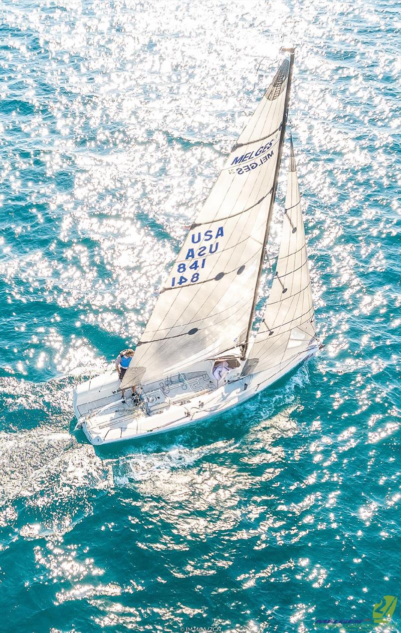 Team War Canoe USA841 of Michael Goldfarb holds the second position after Day Four at the Melges 24 European Championship 2021 in Portoroz, Slovenia photo copyright IM24CA / ZGN taken at Yacht Club Marina Portorož and featuring the Melges 24 class