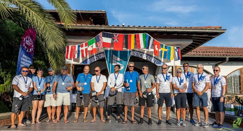 The overall podium of the Melges 24 European Championship 2021 in Portoroz  photo copyright IM24CA / ZGN taken at Yacht Club Marina Portorož and featuring the Melges 24 class