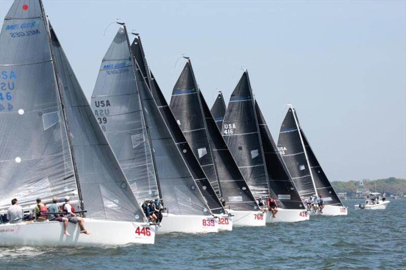 Melges 24 teams are steadily arriving on the scene, practicing, tuning, getting everything ready in anticipation of challenging racing conditions and fierce competition photo copyright U.S. Melges 24 Class Association taken at Crescent Sail Yacht Club and featuring the Melges 24 class