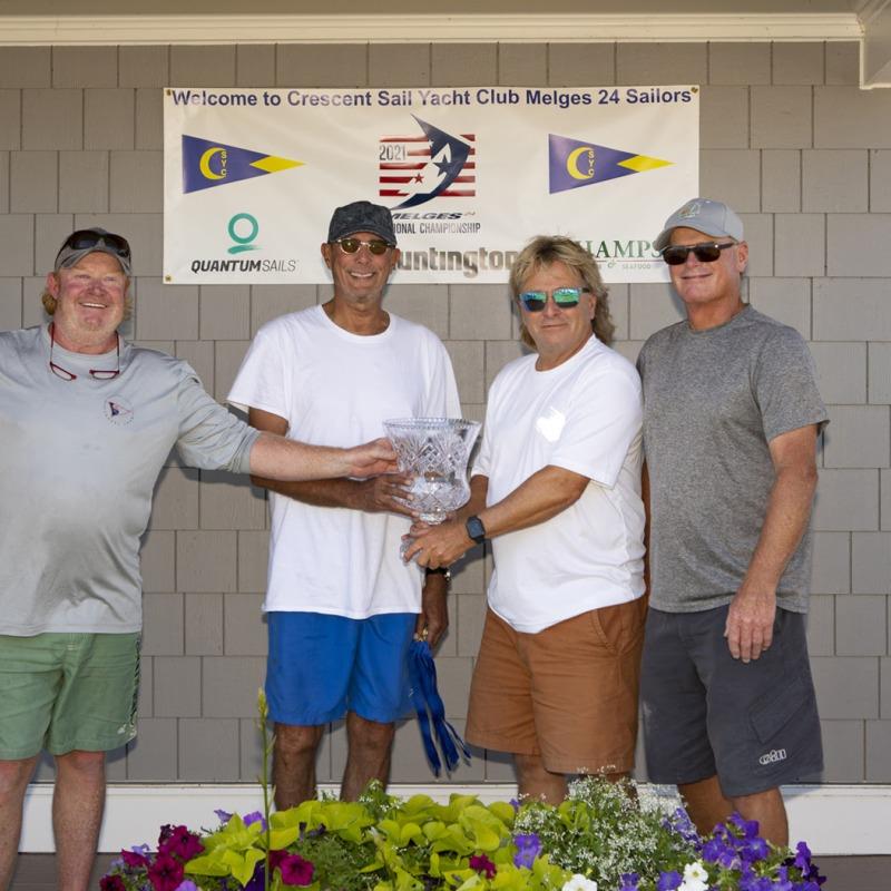 2021 U.S. Melges 24 Corinthian National Champions - Flying Toaster - Mike Dow, Bob Clark, Gregg Diehl and James Olsen photo copyright U.S. Melges 24 Class Association taken at Crescent Sail Yacht Club and featuring the Melges 24 class