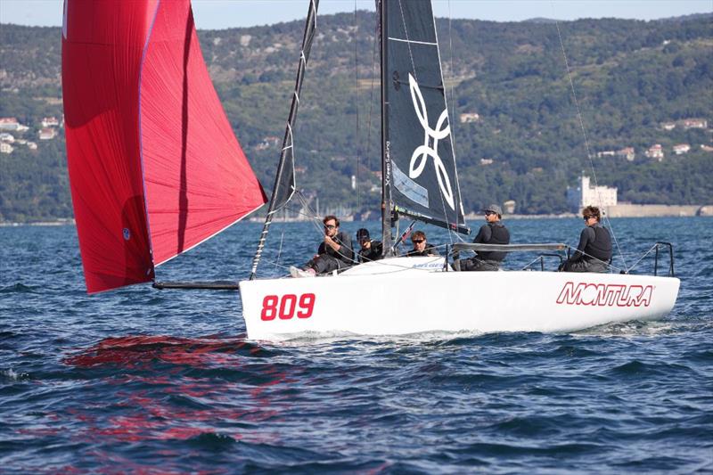 Sergio Caramel's Arkanoe by Montura ITA809 (10-6-1) takes the bullet from third race on Day 1 and is seated third at the final event of the Melges 24 European Sailing Series 2021 - photo © Ufficio Stampa Barcolana / Paolo Giovannini