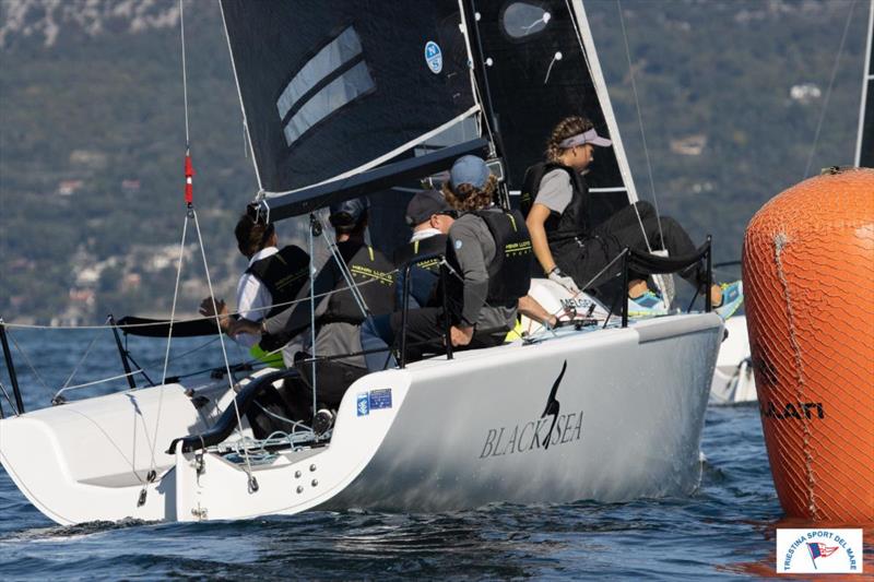 Richard Thompson's Black Seal GBR822 (3-11-4), steered by Stefano Cherin is fifth after Day 1 at the final event of the Melges 24 European Sailing Series 2021 - Trieste, Italy - photo © Michele Rocco