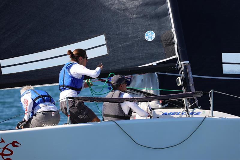 Alberto Venuti's Skorpio ITA454 (4-5-7) is on the second position overall, being the best Corinthian team on Day 1 at the final event of the Melges 24 European Sailing Series 2021 - Trieste, Italy - photo © Ufficio Stampa Barcolana / Paolo Giovannini