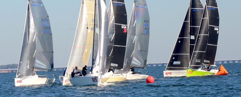 In the inaugural Bushwhacker cup Bruce Ayres' Monsoon [USA 825] with crew Brian Porter, George Peet, Chelsesa Simms and America's Cup challenger Stars Stripes USA CEO/skipper Mike Buckley won the Bushwhacker Cup with scores of 2-1-2-5-1 for 11 points - photo © Talbot Wilson