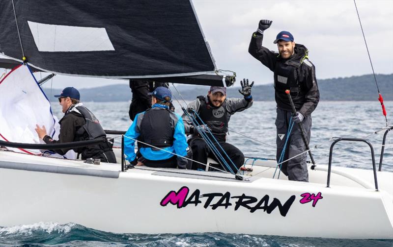 Boat of the Day - The Corinthian crew of Mataran 24 CRO383 (1-3-7), owned of Ante Botica, took the provisional leadership after Day One of the first event of the Melges 24 European Sailing Series 2002 in Rovinj, Croatia photo copyright IM24CA / Zerogradinord taken at  and featuring the Melges 24 class