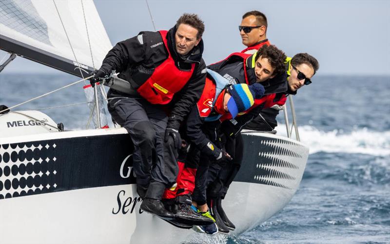 The engines of the Melges 24 fleet in Trieste and the upcoming Melges 24 regatta are Davide Rapotez and Simone Viduli, both sailing onboard of Destriero ITA579 with Massimilano Palmisano, Matteo Gionichetti, and Tristano at the opening event. - photo © IM24CA / Zerogradinord