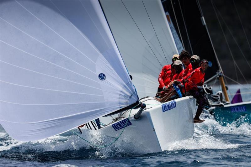 Enjoying a great day's racing on Locman Italy Women's Race Day at Antigua Sailing Week photo copyright Paul Wyeth / www.pwpictures.com taken at Antigua Yacht Club and featuring the Melges 24 class