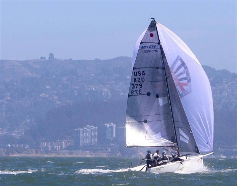 Paul Krak Arntson sailing on his Nikita (USA) photo copyright IM24CA  taken at Lauderdale Yacht Club and featuring the Melges 24 class