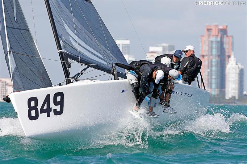 Brian Porter and his team on Full Throttle - Melges 24 World Championship 2016 in Miami USA - photo © Pierrick Contin