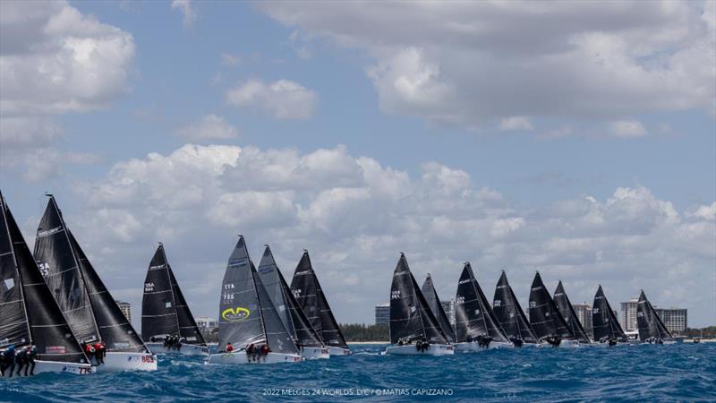 Melges 24 World Championship 2022 in Fort Lauderdale photo copyright Matias Capizzano taken at Lauderdale Yacht Club and featuring the Melges 24 class