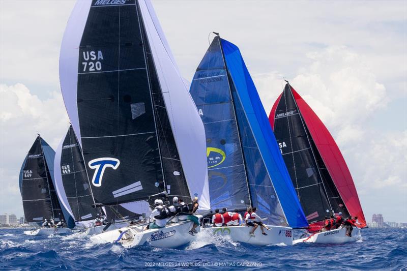 Day three at the Melges 24 World Championship 2022 in Fort Lauderdale photo copyright Matias Capizzano taken at Lauderdale Yacht Club and featuring the Melges 24 class