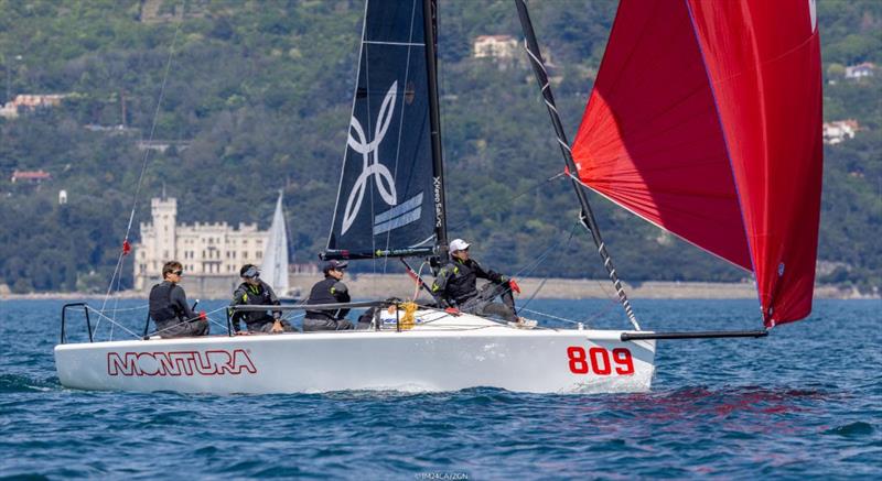 Arkanoe by Montura ITA809 of Sergio Caramel with Filippo Orvieto, Federico Gomiero, Margherita Zanuso and Michele Meotto are completing the current Top 5 of the Melges 24 European Sailing Series 2022 after three events completed Melges 24 European Sailing - photo © IM24CA / Zerogradinord