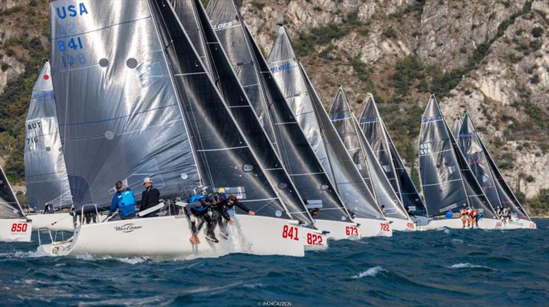 Melges 24 fleet enjoyed wonderful conditions at the Melges 24 European Sailing Series 2022 event 4 in Riva del Garda, Italy photo copyright IM24CA / Zerogradinord taken at Fraglia Vela Riva and featuring the Melges 24 class