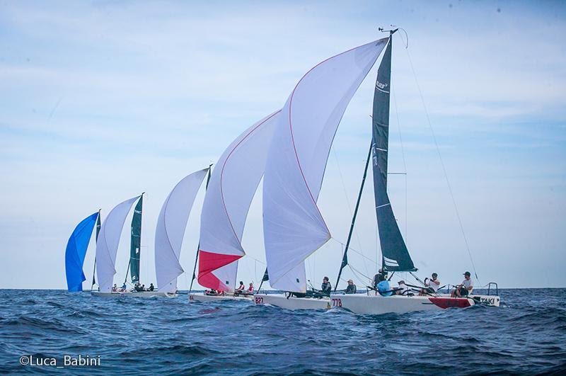 Fifth event of the Melges 24 European Sailing Series 2022 in Imperia, Italy photo copyright Luca Babini taken at Porto Maurizio Yacht Club and featuring the Melges 24 class