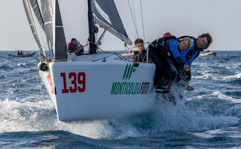 AleAli EUROCART of Barbara Bomben helmed by Gianfranco Noé, awarded with a special prize as the Oldest Boat in the fleet with hull #139, but being very competitive occupies 3rd position among Corinthians after Day 4 - Melges 24 European Championship - photo © IM24CA / Zerogradinord