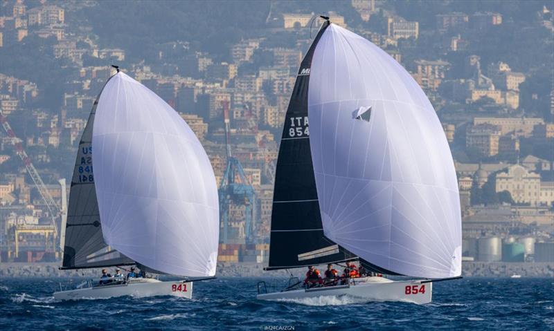 Stig ITA854 of Alessandro Rombelli, with the best results today, was awarded as Boat of the Day and it's eight in overall ranking now - Day Four of the Melges 24 European Championship 2022 in Genoa - photo © IM24CA / Zerogradinord