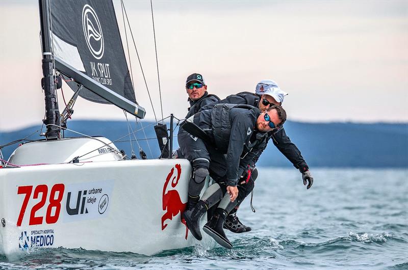 Razjaren CRO728 (Ante Cesic, Lukasz Podniesinski, Zarko Rogosic and Pepi Jardas) won silver medal in Zadar photo copyright Hrvoje Duvancic / regate.com.hr taken at  and featuring the Melges 24 class