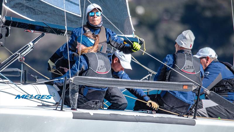 Local crew Panjic (Luka Sangulin, Tomislav Basic, Noa Sangulin, Helena Puric and Duje Frzop) won 2nd place photo copyright Hrvoje Duvancic / regate.com.hr taken at JK Briva Biograd and featuring the Melges 24 class