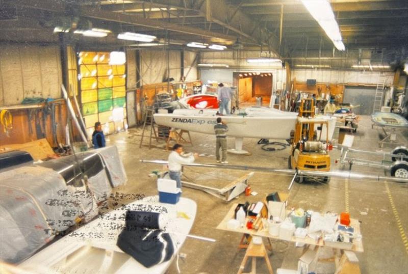 Early factory images show the Melges 24 being prepared to wow in Key West, Florida. Magic, according to Burdick is when preparation meets opportunity. So true for the Melges 24 - photo © U.S. Melges 24 Class Association