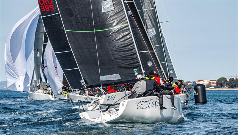 Cezibordo CRO517 (Srdan Nincevic , Noa Nincevic, Ivan Kunic, Maris Bašic) with Enia Nincevic as helmsman - Opatija CRO Melges 24 Cup - photo © Hrvoje Duvancic / regate.com.hr