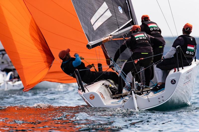 Chinook HUN850 of Akos Csolto - Marina Portoroz Melges 24 Regatta 2023 photo copyright Uros Kekus Kleva taken at Yacht Club Marina Portorož and featuring the Melges 24 class