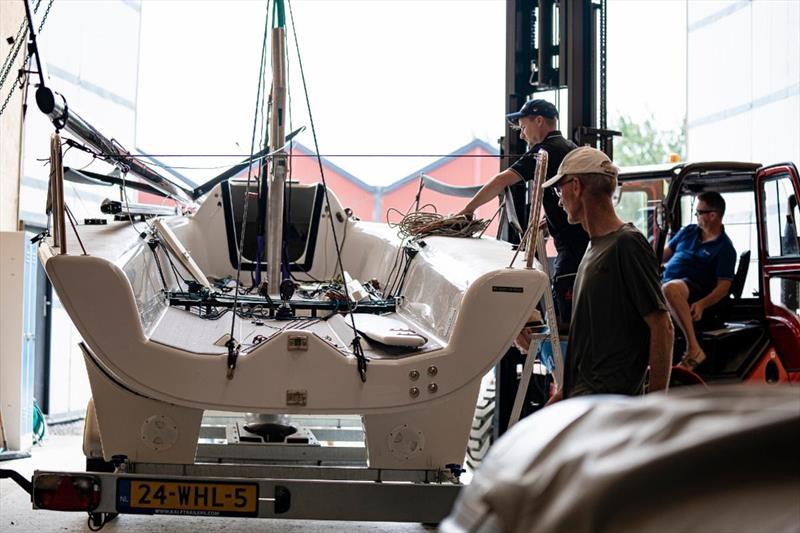 A brand new Melges 24 #867 going through the inspection for the Melges 24 Worlds 2023 - photo © Mick Knive Anderson